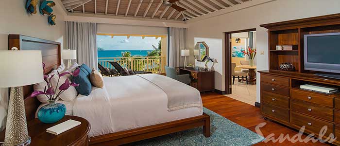Caribbean Beachfront One Bedroom Butler Suite w/ Tranquility Soaking Tub - 1B