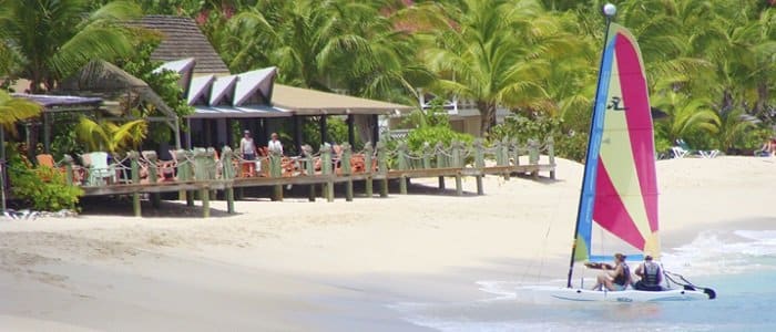 Sailing in Galley Bay