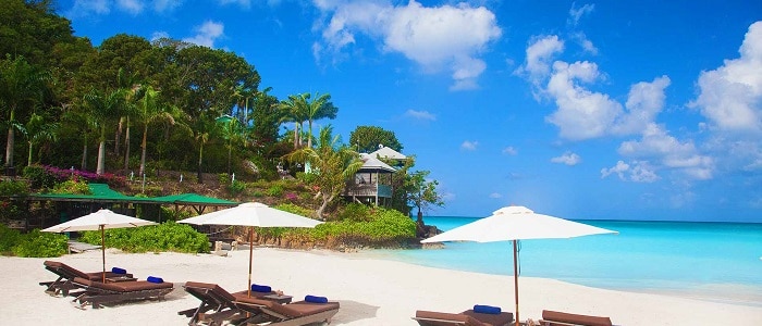 view from the beach