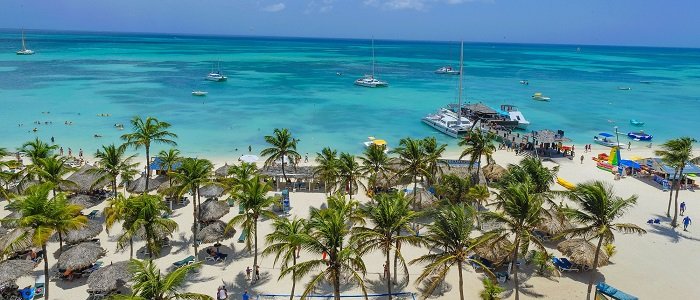 Blue waters at Barcelo Aruba