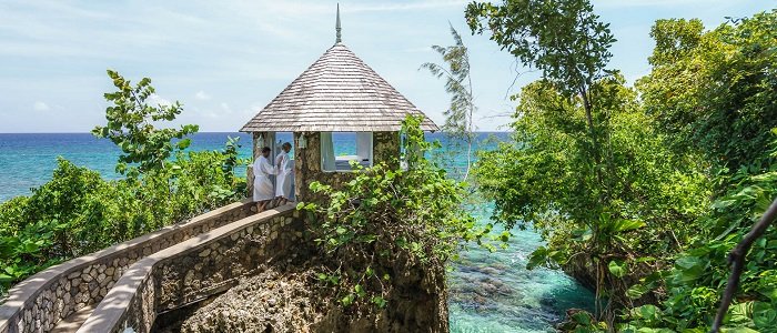 Relax on your tropical getaway at Couples Sans Souci spa
