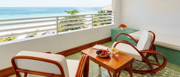 great house ocean suite balcony at couples swept away