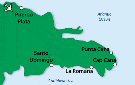 Dominican Republic Honeymoon Map