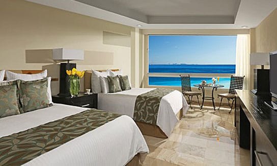 aerobic couples for exercise resort Dreams view Inclusive vacation all Cancun ocean deluxe Sands