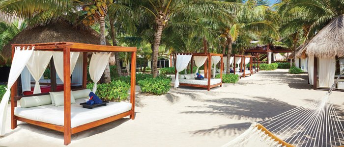 Come lounge at the beach at El Dorado Royale Come lounge at the beach at El Dorado Royale