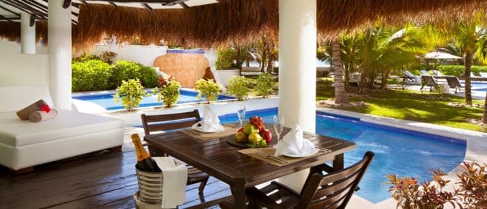 El Dorado Casitas Royale includes suites with private plunge pools