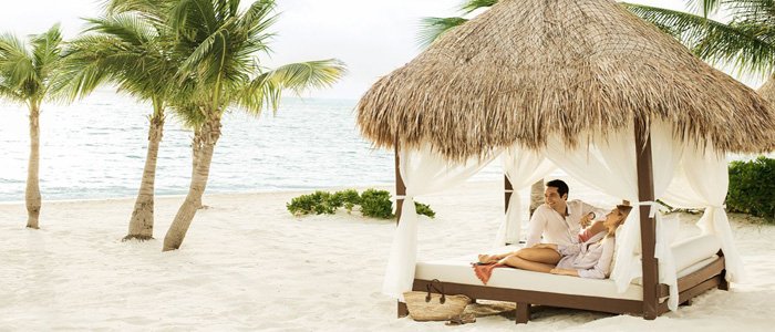 Excellence Playa Mujeres includes bali beach beds and white sand beaches Excellence Playa Mujeres includes bali beach beds and white sand beaches