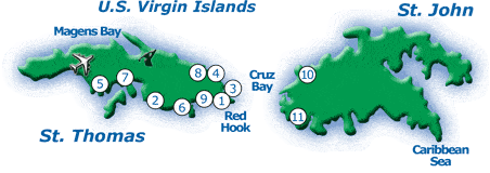 St Thomas Honeymoon Resort Map