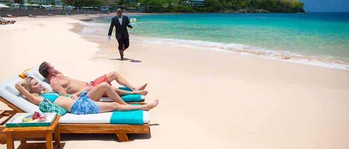 Sandals La Toc offers butler service
