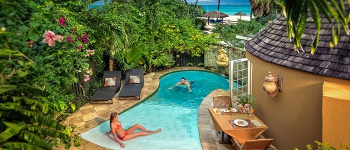 Sandals Grande Antigua includes private pool beach front suites Sandals Grande Antigua includes private pool beach front suites