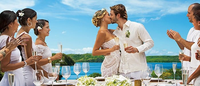 Secrets Papagayo Costa Rica includes great wedding packages for many budgets