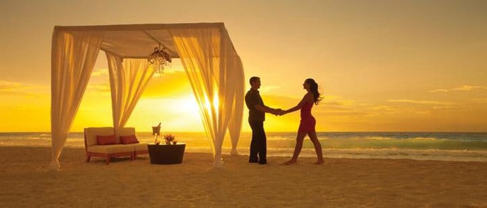 Secrets the Vine includes romantic ocean side dinners and sunset romance Secrets the Vine includes romantic ocean side dinners and sunset romance