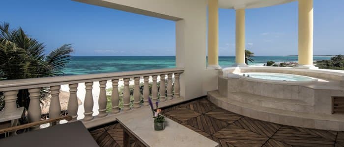 Iberostar Grand Paraiso includes private terrace suites with outdoor jacuzzi