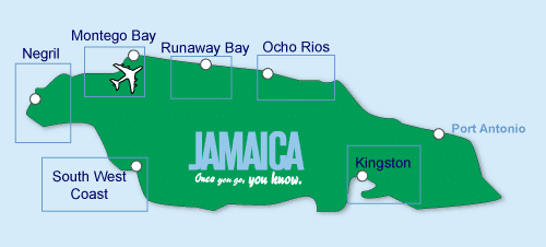 Jamaica honeymoon Map