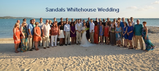 Sandals Whitehouse wedding