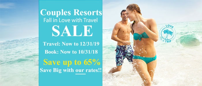 Couples Resorts - Save up to 65% SALE Couples Resorts - Save up to 65% SALE