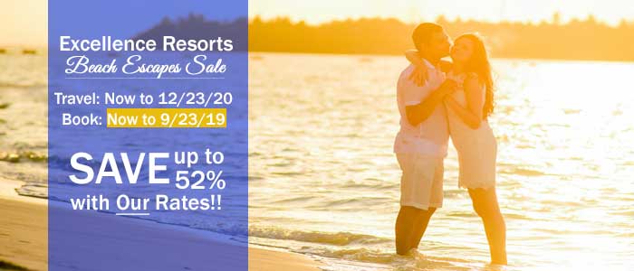 Excellence Resorts Sale, Book Now - save up to 52% Excellence Resorts Sale, Book Now - save up to 52%