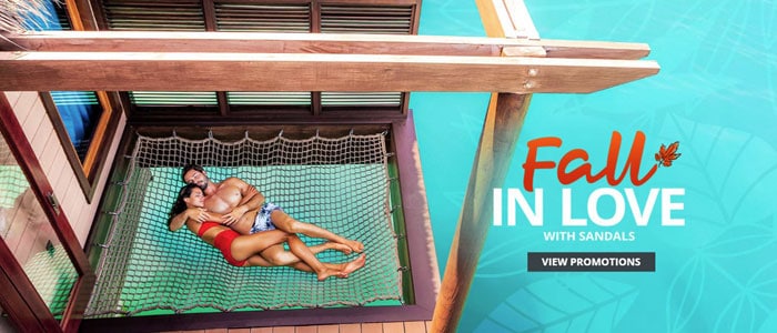 Fall in Love with Sandals Resort Sale - Book today 'til 9/20/19 Fall in Love with Sandals Resort Sale - Book today 'til 9/20/19