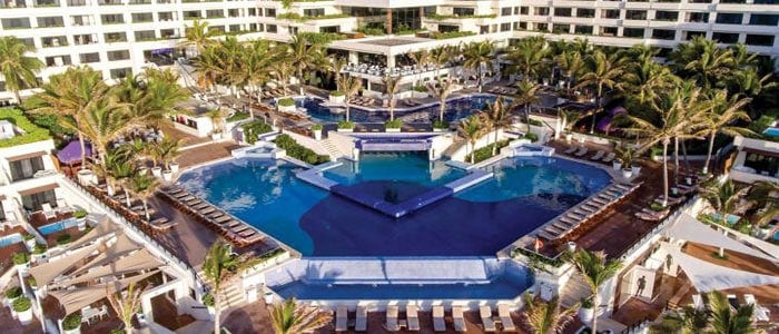 Main Pool view at Now Emerald Cancun all inclusive resort