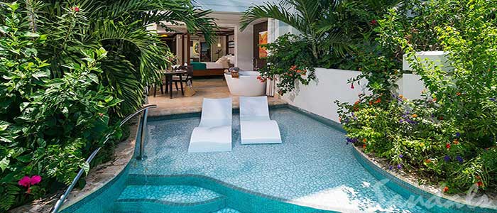 Crystal Lagoon Swim-Up Club Level Luxury Room with Patio Tranquility Soaking Tub - SLX