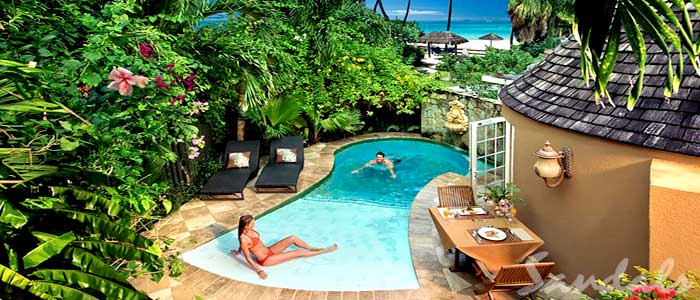 Caribbean Honeymoon Butler Rondoval with Private Pool Sanctuary - RP