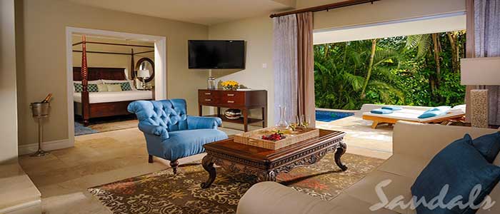 Honeymoon Hideaway One Bedroom Butler Suite with Private Pool - BH