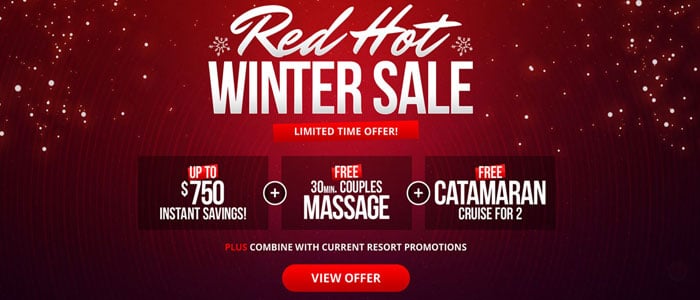 Sandals Resorts Red Hot Winter Sale Sandals Resorts Red Hot Winter Sale