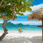 beach at sandals grande st lucian