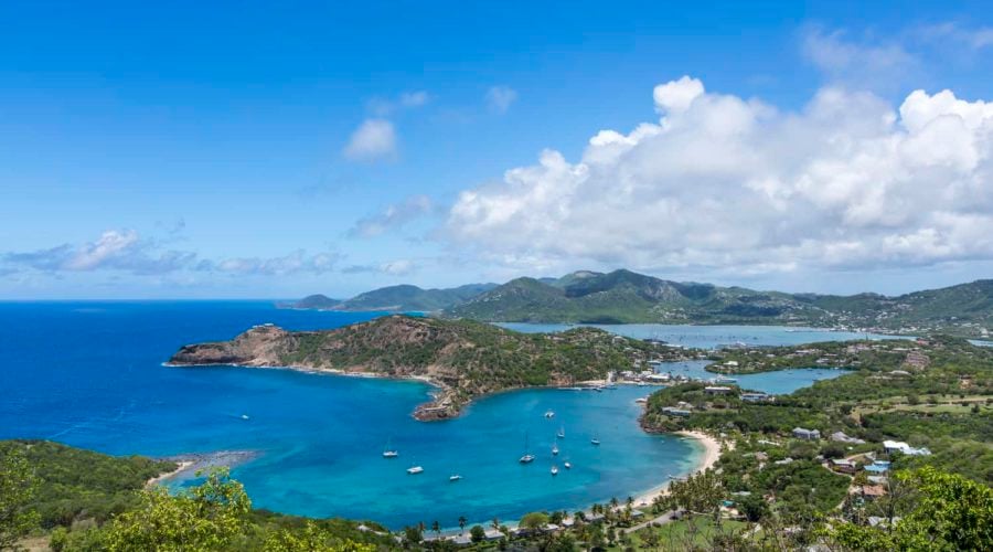 Antigua Honeymoon View from Shirley Heights