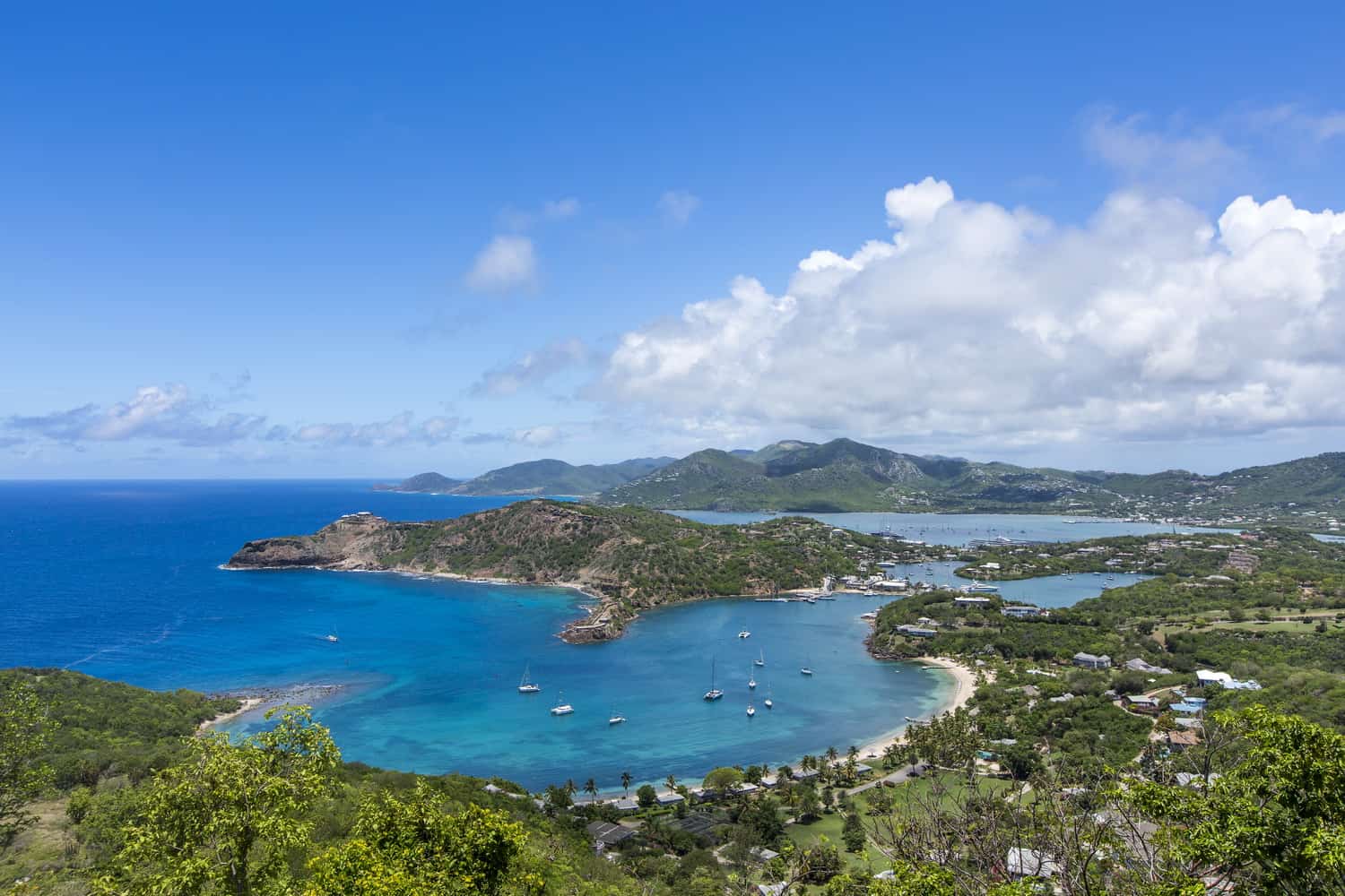 galley-bay-antigua-view_fron_shirley_heights Antigua Honeymoon View from Shirley Heights