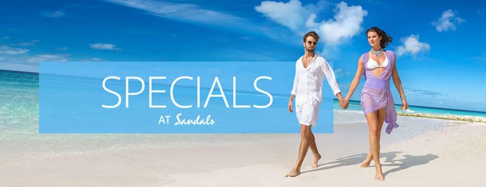 Current Specials at Sandals All-Inclusive Honeymoons Resorts
