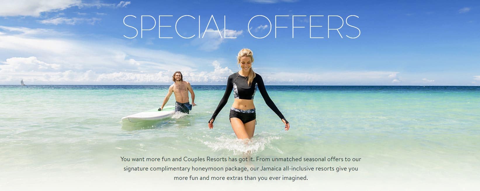 Current Specials at Couples All-Inclusive Honeymoon Resorts