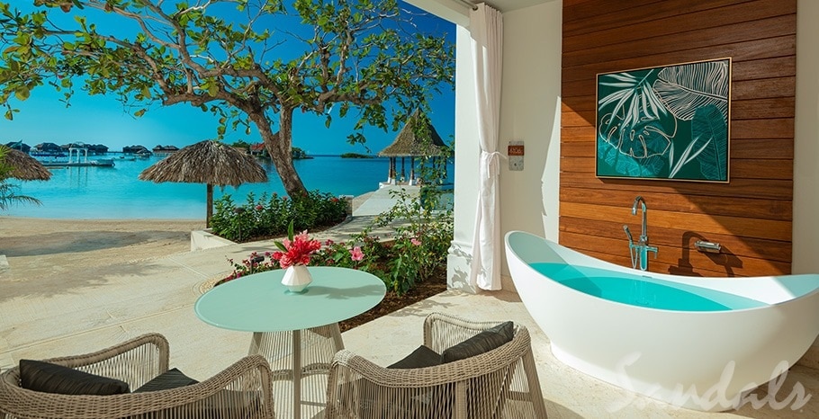 true beachffront honeymoon suite