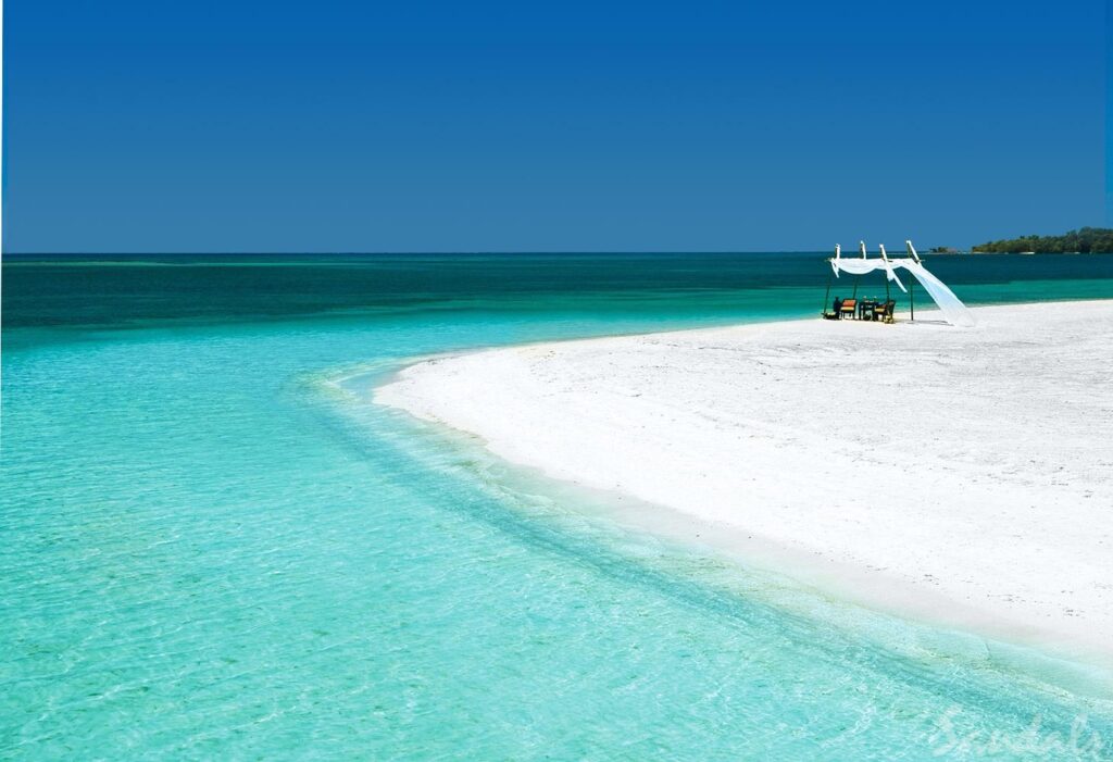 sandals south coast beach
