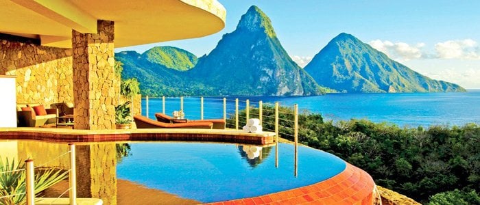 St Lucia Honeymoon Resort Jade Mountain