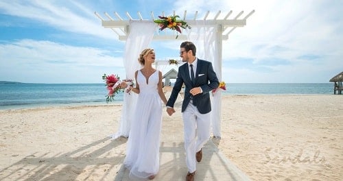 sandals south coast elopement