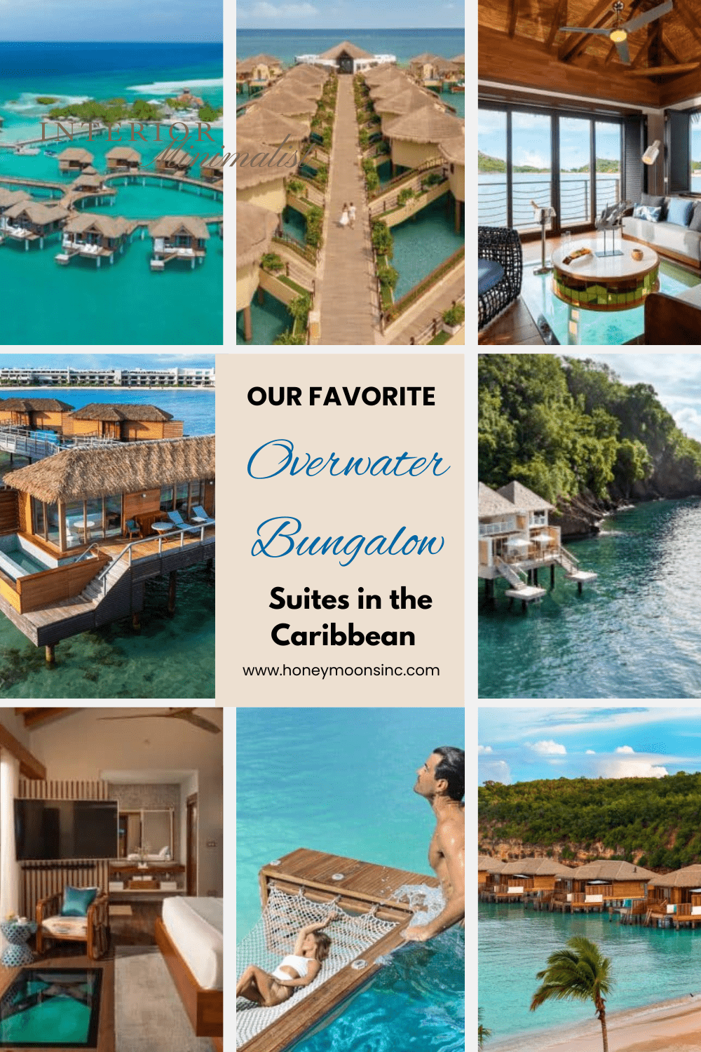 over water bungalow suites in the caribbean