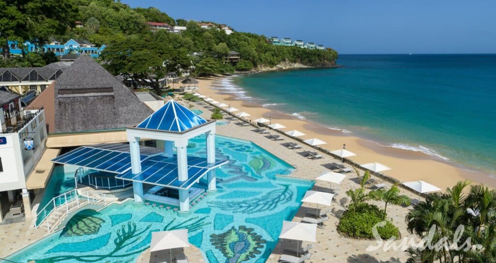 Sandals-Regency-La-Toc-Main-Pool-Beach-2 sandals regency la toc is the best sandals resort in st lucia for explorers