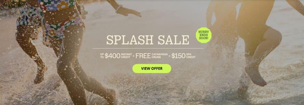 beaches resorts splash sale