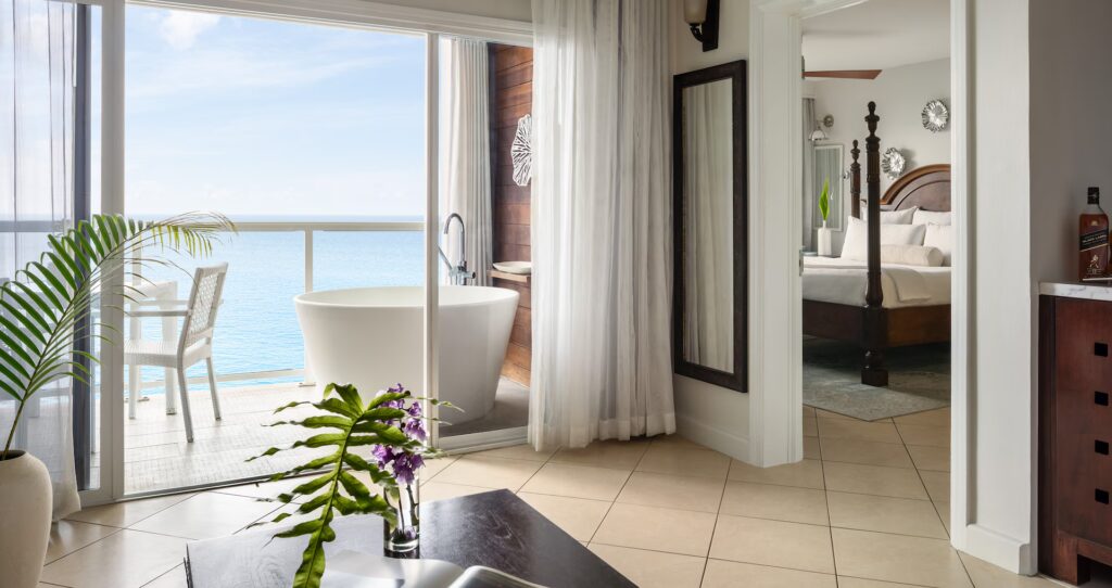 Sandals Regency La Toc PP1 Sunset Bluff Penthouse Oceanview One Bedroom Butler Suite w Balcony Tranquility Soaking Tub