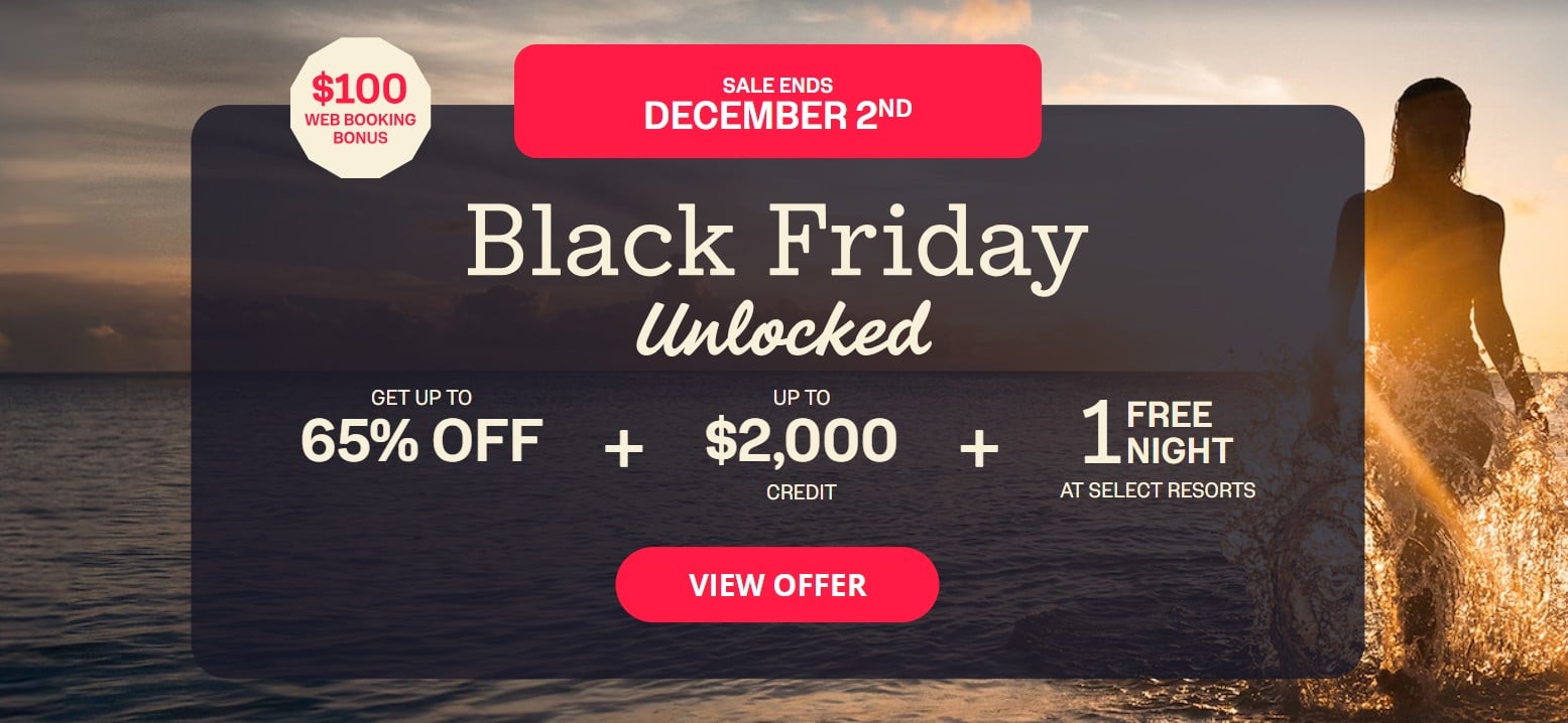 sandals resorts black friday sale 2025